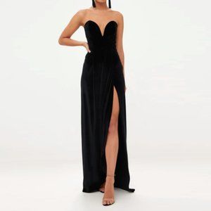 PRETTYLITTLETHING Black Suede Dress